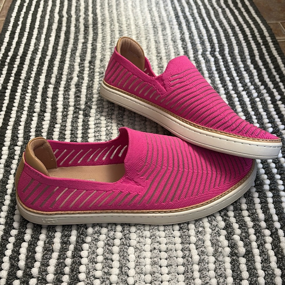 Ugg Sammy Breeze Slip-On Sneakers- Neon Pink